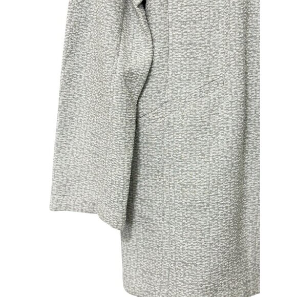 Eileen Fisher System NWT Textural Cotton Tencel Stretch Jacket Gray White Size L - Picture 3 of 12